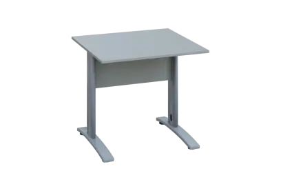 EPK 18 - 8  stůl kancelářský, kovová podnož stříbrná, deska 18 mm, široký 800 mm, šedá